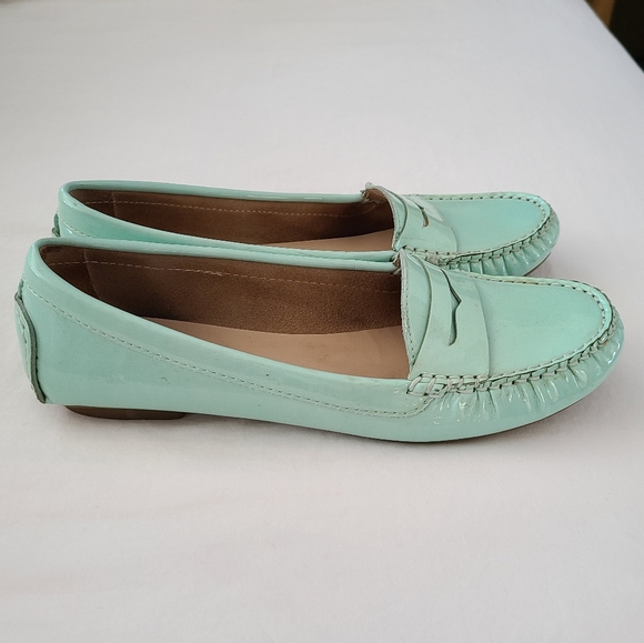 Mint Green Loafers - Picture 2 of 14